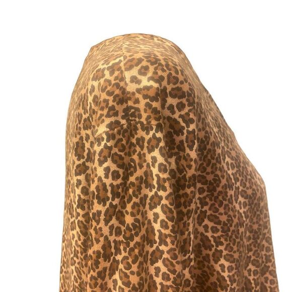 Rafaella Y2K Vintage Leopard Print Lightweight Cardigan Size 3X - Picture 6 of 13